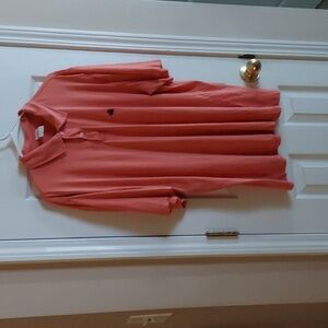 Brooks Brothers Short Sleeve Polo Shirt - 346 Soft Cotton - Salmon XL EUC